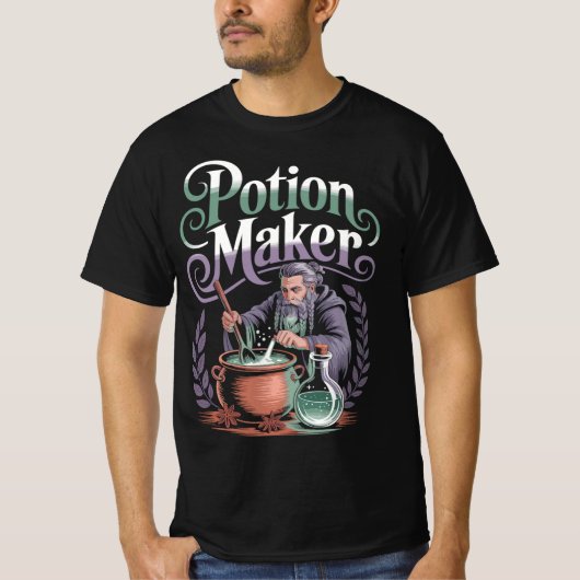 Alchemist Magier Potion Maker Zauberer Shirt Tシャツ (正面)