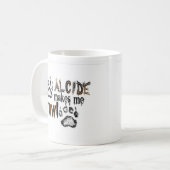 Alcideは私をうならせます コーヒーマグカップ (正面左)