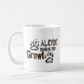 Alcideは私をうならせます コーヒーマグカップ (左)