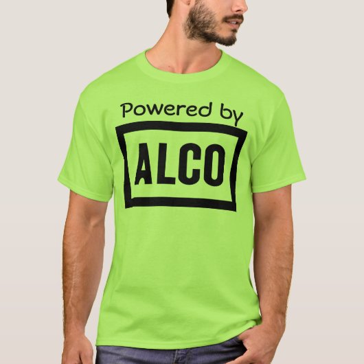 ALCO - Alco Locomotive Company著動力を与えられる Tシャツ (正面)