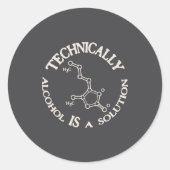 Alcohol A Solution  ラウンドシール (正面)