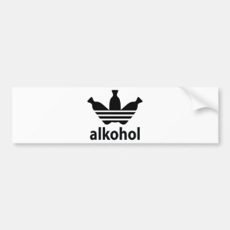alcohol/alkohol バンパーステッカー