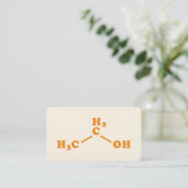 Alcohol Ethanol Molecular Chemical Formula 名刺 (スタンド正面)