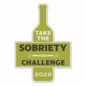 Alcohol Free And Sober シール (正面)