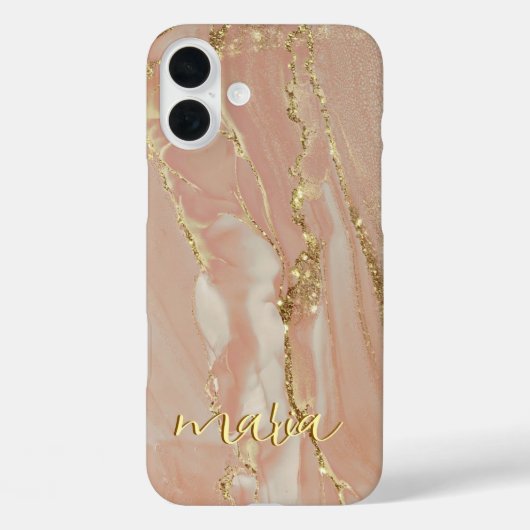 Alcohol Ink Chic Monogrammed Case- Mate iPhone Case-Mate iPhoneケース (裏面)