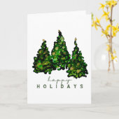 Alcohol Ink Design Holiday Greeting Cards  カード (黄色い花)