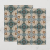 Alcohol Ink Floral Scrapbook Craft Paper (正面/裏面)