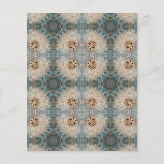 Alcohol Ink Floral Scrapbook Craft Paper (裏面)