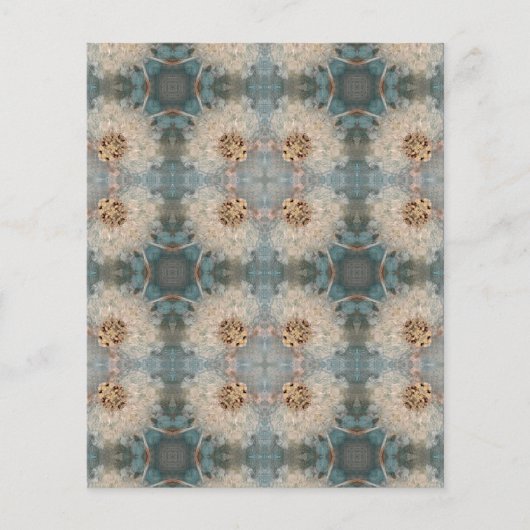 Alcohol Ink Floral Scrapbook Craft Paper (正面)