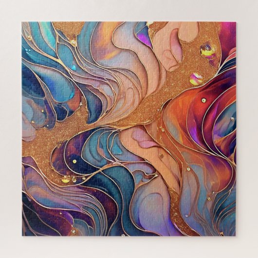 Alcohol Ink Puzzle ジグソーパズル (縦)