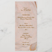 Alcohol Ink Rose Elegant Flat Menu メニュー (正面)