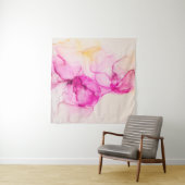 Alcohol ink sea texture. Contemporary art. Spots o タペストリー (インサイチュ)