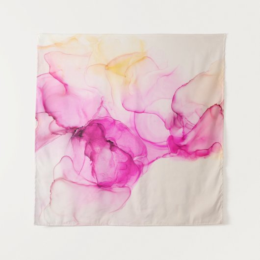 Alcohol ink sea texture. Contemporary art. Spots o タペストリー (正面)