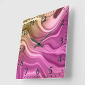 Alcohol Ink Set Aurora Digital Paper-40817 スクエア壁時計 (傾斜)