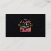 Alcohol Is A Misunderstood Vitamin 名刺 (正面)