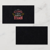 Alcohol Is A Misunderstood Vitamin 名刺 (正面/裏面)