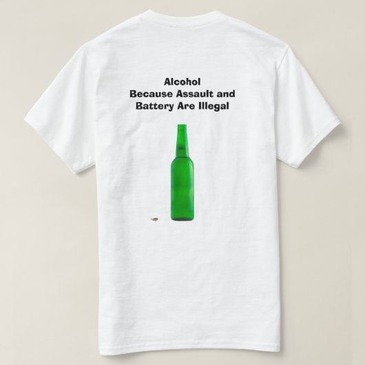 Alcohol T-Shirt Tシャツ (デザイン裏面)
