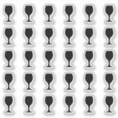 Alcohol Wedding Place Card Bar Menu Drink Choice シール (正面)