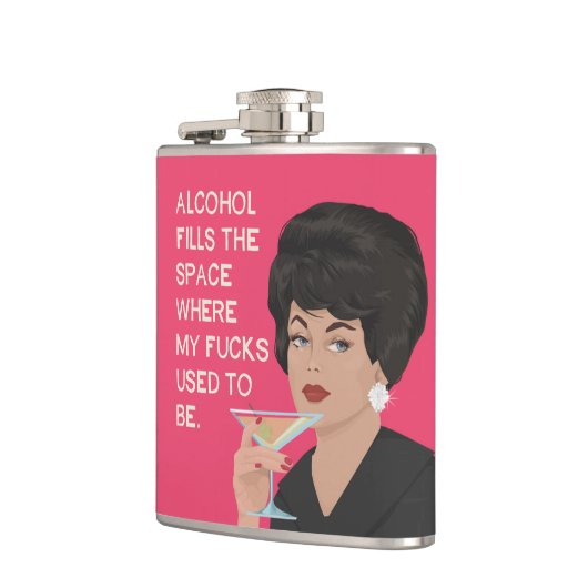 Alcolholは私の心配があるのが常であった宇宙を満たします フラスク (左)