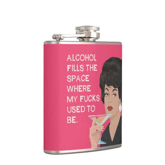 Alcolholは私の心配があるのが常であった宇宙を満たします フラスク (右)