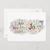 Alcott's Little Women Wordsはがき ポストカード (正面/裏面)