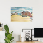 Aldeburgh Beach – Coastal Wall Art ポスター (ホームオフィス)