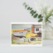 Aldeburgh, Boat on Beach – Coastal Art ポストカード (スタンド正面)