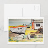 Aldeburgh, Boat on Beach – Coastal Art ポストカード (正面/裏面)