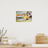 Aldeburgh Boat on Beach – Coastal Scene ポスター (キッチン)