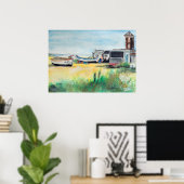 Aldeburgh boats on the Beach ポスター (ホームオフィス)