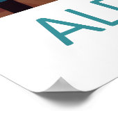 Aldeburgh England Travel Poster Vintage Ski ポスター (角)