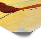 Aldeburgh Print – Watercolor Coastal Landscape ポスター (角)