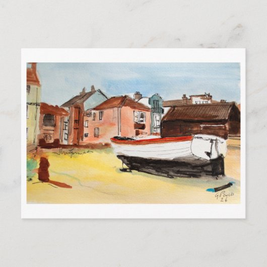 Aldeburgh, Suffolk Landscape – Coastal Art ポストカード (正面)