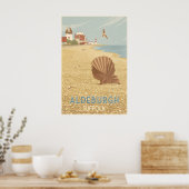 Aldeburgh Suffolk Seaside Travel Poster ポスター (キッチン)