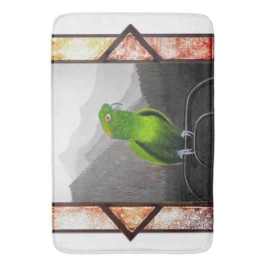 Aldo My Amazon Parrot バスマット (正面縦)