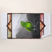 Aldo My Amazon Parrot ビーチタオル (正面)