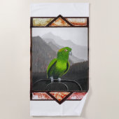 Aldo My Amazon Parrot ビーチタオル (正面)