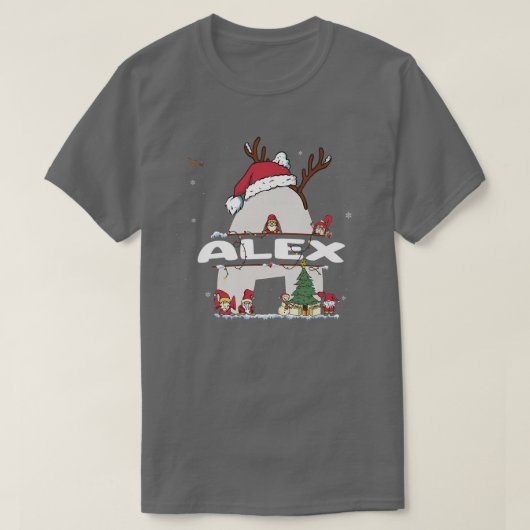 Ale Christmaswエールの名前おもしろいクリスマス Tシャツ (デザイン正面)