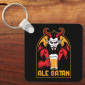 Ale Satan – ビールを飲む キーホルダー (正面)