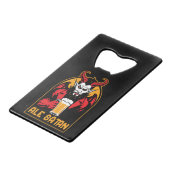 Ale Satan – ビールを飲む クレジットカード栓抜き (正面アングル)