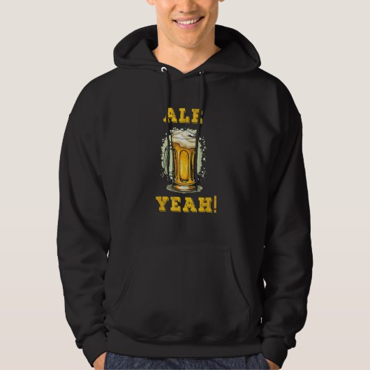 Ale Yeah! funny beer illustration パーカ (正面)