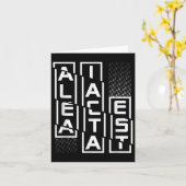 Alea Iacta Estラテンフレーズ言語動機Sa カード (黄色い花)