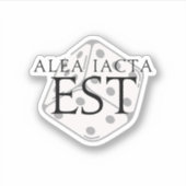 Alea Iacta Est （ダイはキャストされている）ステッカー シール (正面)