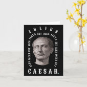 Alea Iacta Est – ダイはラテンのジュリアスCaesキャスト カード (黄色い花)