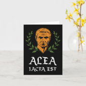 Alea Iacta Est – ダイはラテンのジュリアスCaesキャスト カード (黄色い花)