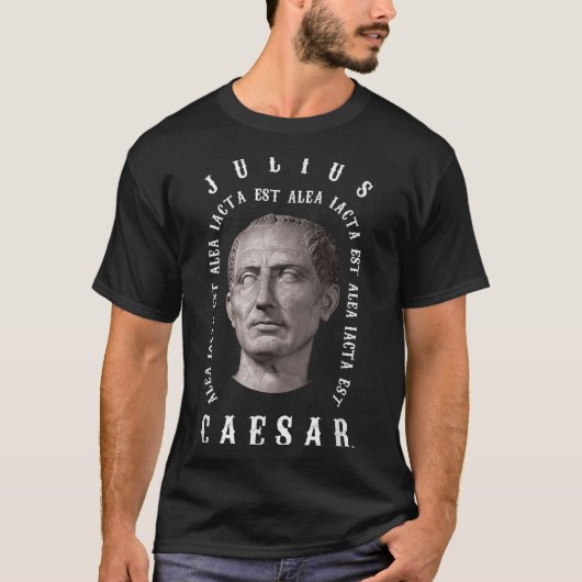 Alea Iacta Est – ダイはラテンのジュリアスCaesキャスト Tシャツ (正面)