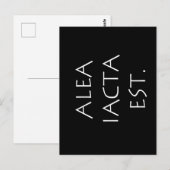 alea iacta est ポストカード (正面/裏面)