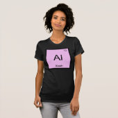 Aleah 名前 化学元素周期表 tシャツ (正面フル)