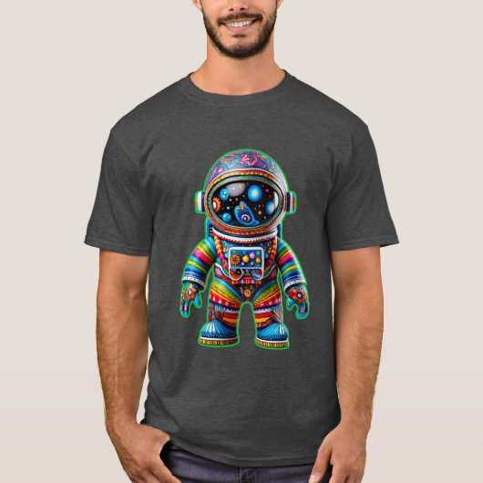 Alebrije宇宙飛行士:宇宙守護者Tシャツ Tシャツ (正面)