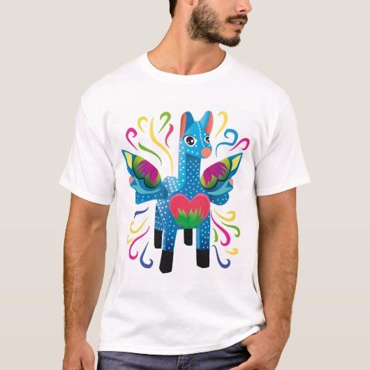 Alebrije mexicano azul tシャツ (正面)